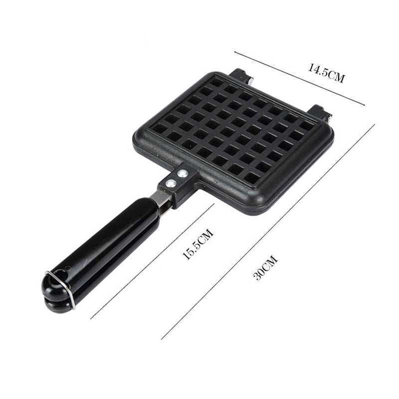 Specool® Kitchen Gas Non-Stick Waffle Maker Pan Mould Mold Press Plate Cook Baking Tool DIY Lattice Muffin Baking Mold
