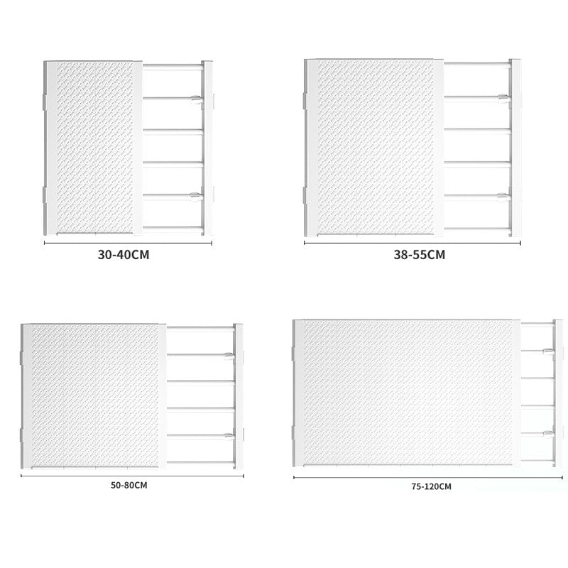 Specool® Extendable Wardrobe Shelf Adjustable Closet Organizer Rack Adjustable Extendable Wardrobe Shelf Space Saving