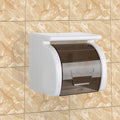 No Drill Toilet Tissue Paper Roll Holder With Cover / Tissue Holder Roll Paper Rack for Bathroom Kitchen