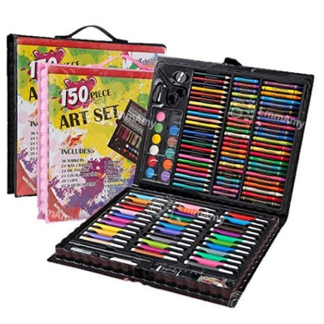 Kids 208pcs/150pcs Kids Art Set – Crayons Markers  Drawing Marker Painting Color Pen Crayon Pastel Set