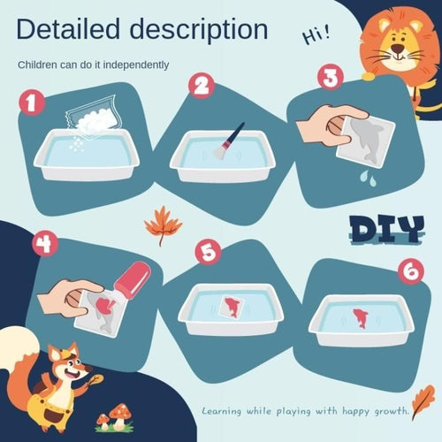 DIY Magical Waterscape Floating  Set  Water Aqua Jelly  Sensory Early Education Toys