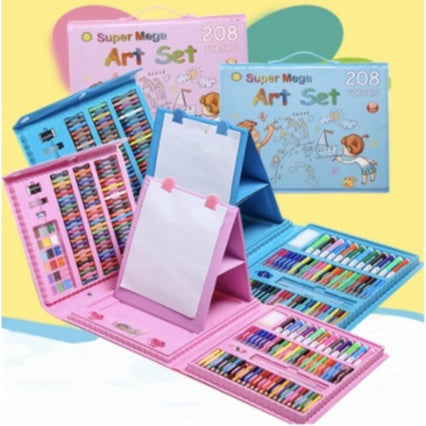 Kids 208pcs/150pcs Kids Art Set – Crayons Markers  Drawing Marker Painting Color Pen Crayon Pastel Set