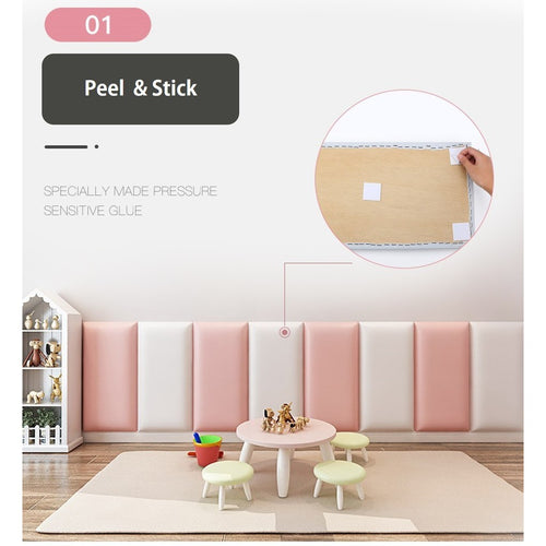 3D Anti-collision Wall Stiker/Cushion Baby Protection Pad Wall Paper Headboard DIY Wall protector Playroom