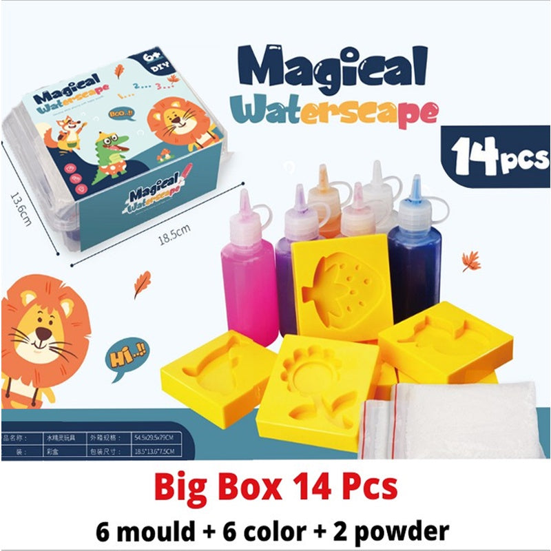 DIY Magical Waterscape Floating  Set  Water Aqua Jelly  Sensory Early Education Toys