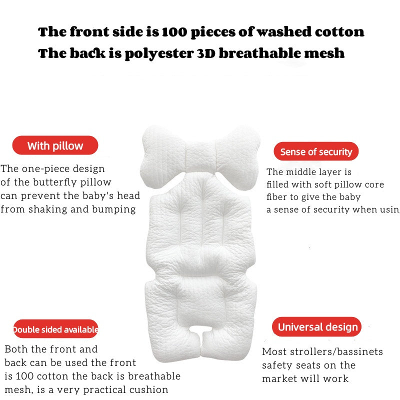 Korean Multifunctional Baby Stroller Cushion Liner Safety Seat Pad Universal Stroller Cotton Pad Warm/Ice Mat