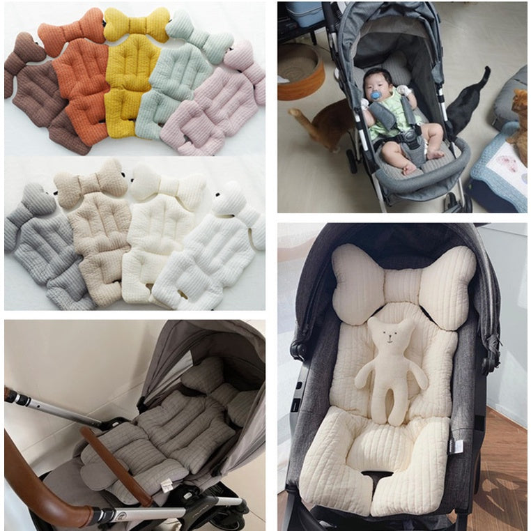 Korean Multifunctional Baby Stroller Cushion Liner Safety Seat Pad Universal Stroller Cotton Pad Warm/Ice Mat
