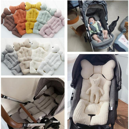 Korean Style Multifunctional Baby Stroller Cushion Liner Safety Seat Pad Universal Stroller Cotton Pad Warm/Ice Mat