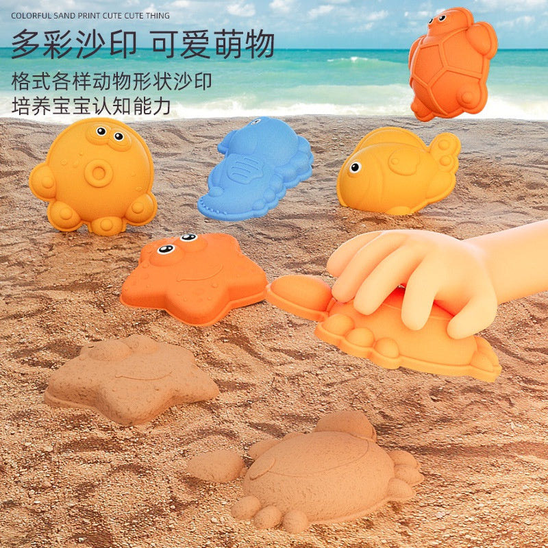 18Pcs/Set Children's Beach Toy Set Play Sand Tools Shovel and Bucket