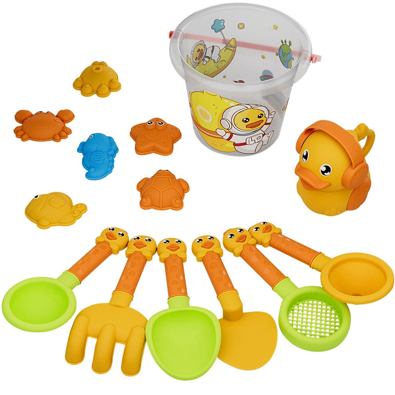 18Pcs/Set Children's Beach Toy Set Play Sand Tools Shovel and Bucket