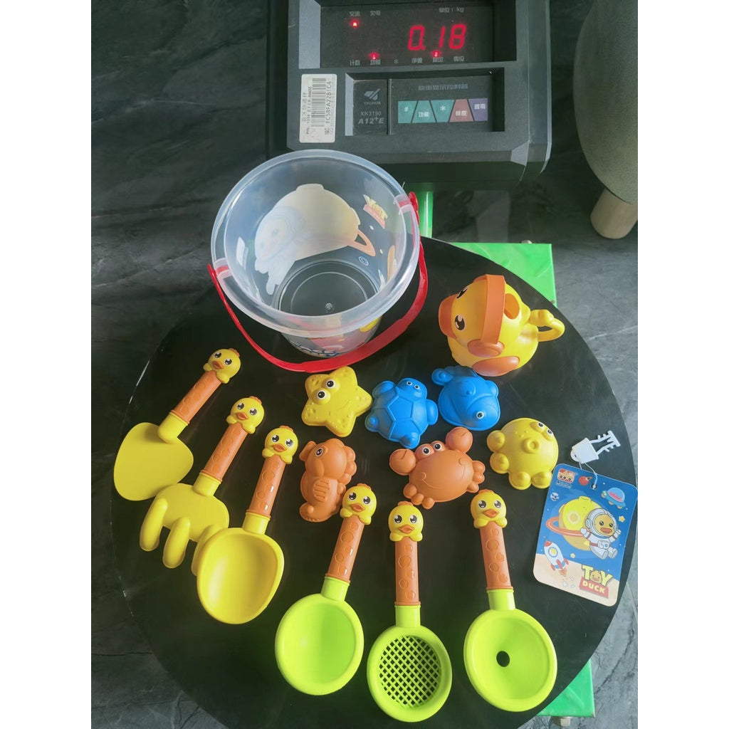 18Pcs/Set Children's Beach Toy Set Play Sand Tools Shovel and Bucket