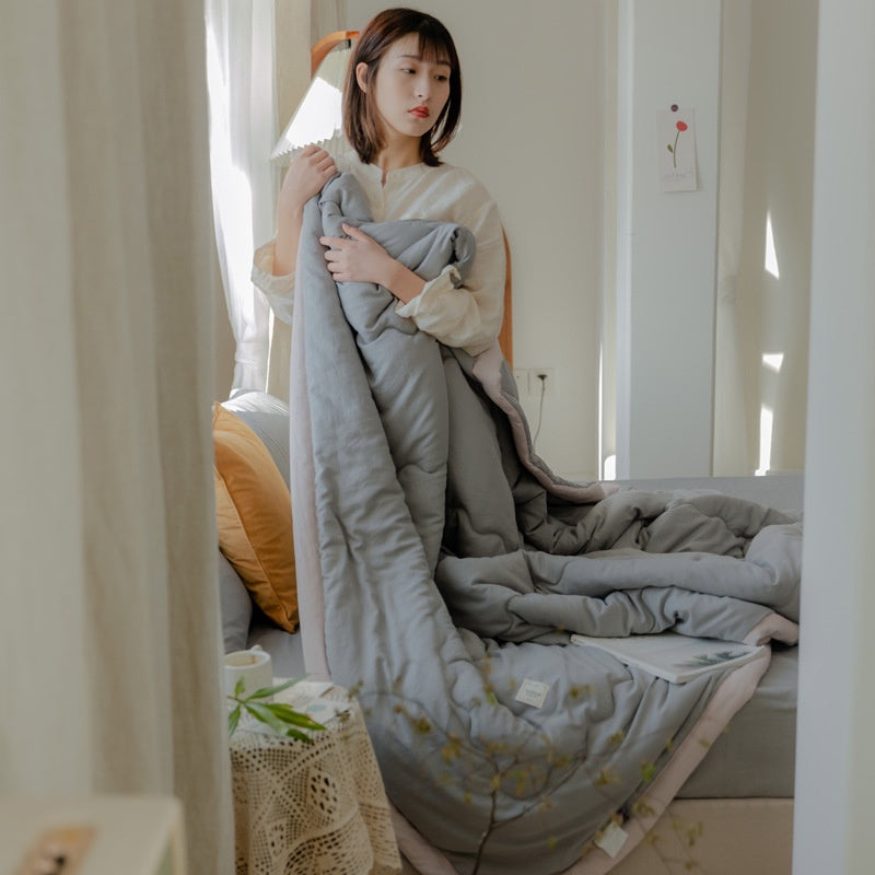 Soft Cotton Blanket Comforter Premium Cotton Blanket  Washable  Air Conditioning Quilt