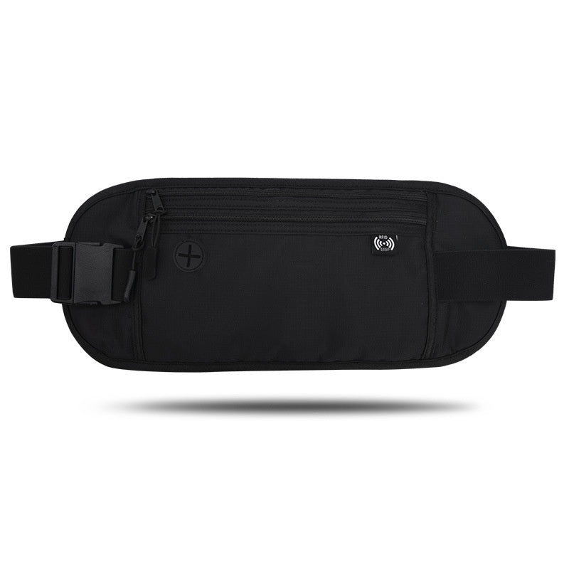 Travel Money Belt Bag Sport Waist Wallet RFID Blocking Anti-Theft Passport Sling bag for Men & Women