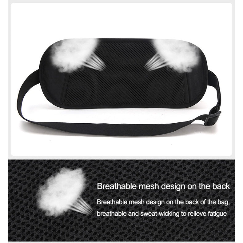 Travel Money Belt Bag Sport Waist Wallet RFID Blocking Anti-Theft Passport Sling bag for Men & Women