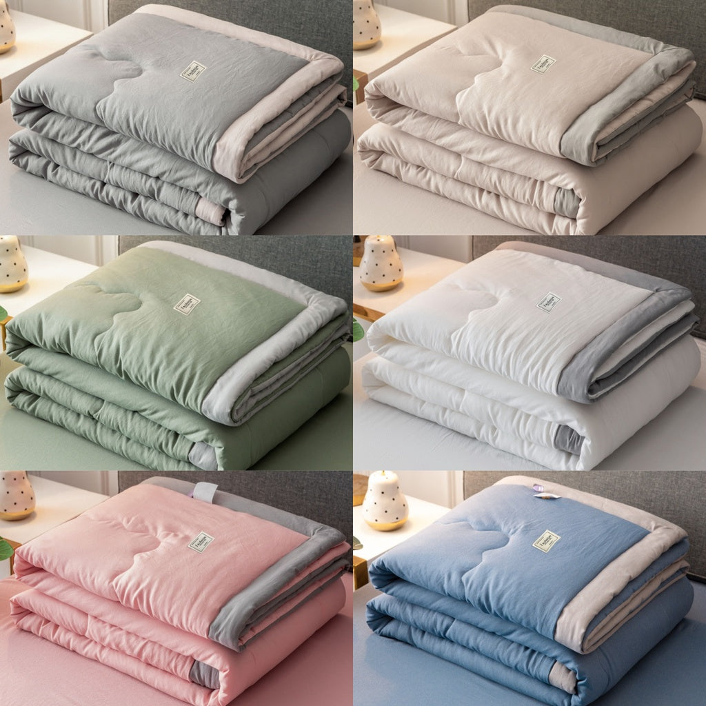 Soft Cotton Blanket Comforter Premium Cotton Blanket  Washable  Air Conditioning Quilt