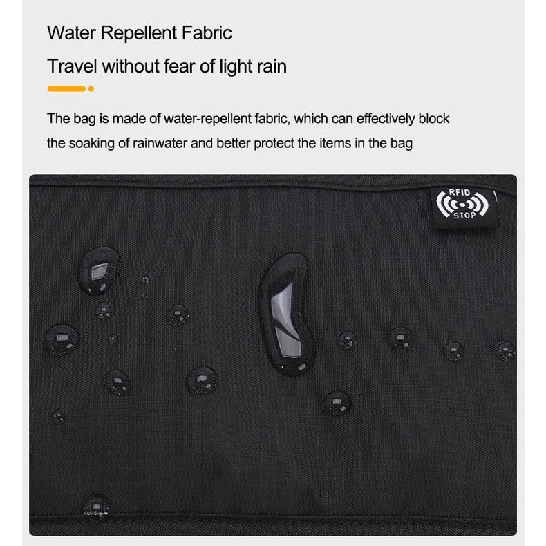 Travel Money Belt Bag Sport Waist Wallet RFID Blocking Anti-Theft Passport Sling bag for Men & Women