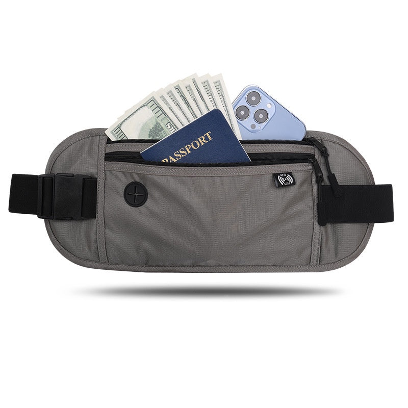 Travel Money Belt Bag Sport Waist Wallet RFID Blocking Anti-Theft Passport Sling bag for Men & Women