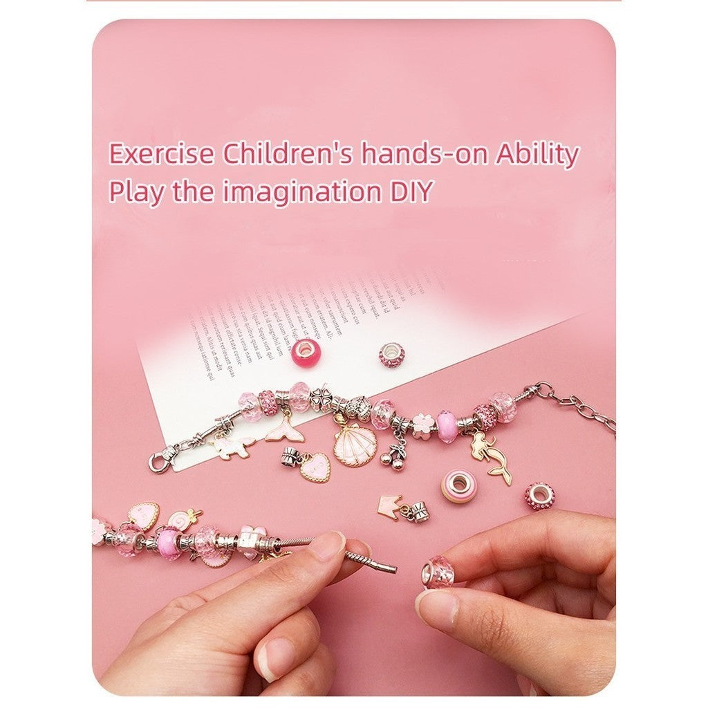 66Pcs/Set Children's DIY Bracelets Birthdays Gifts Educational Toys Diy Beaded Bracelet Creative Jewelry Set Girls' Gift