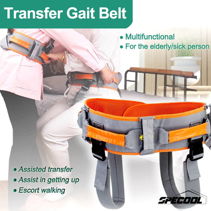 Specool® Transfer Gait Belt Secure Walking Gait Transfer Belt for Elderly and Patient Care Adjustable Size