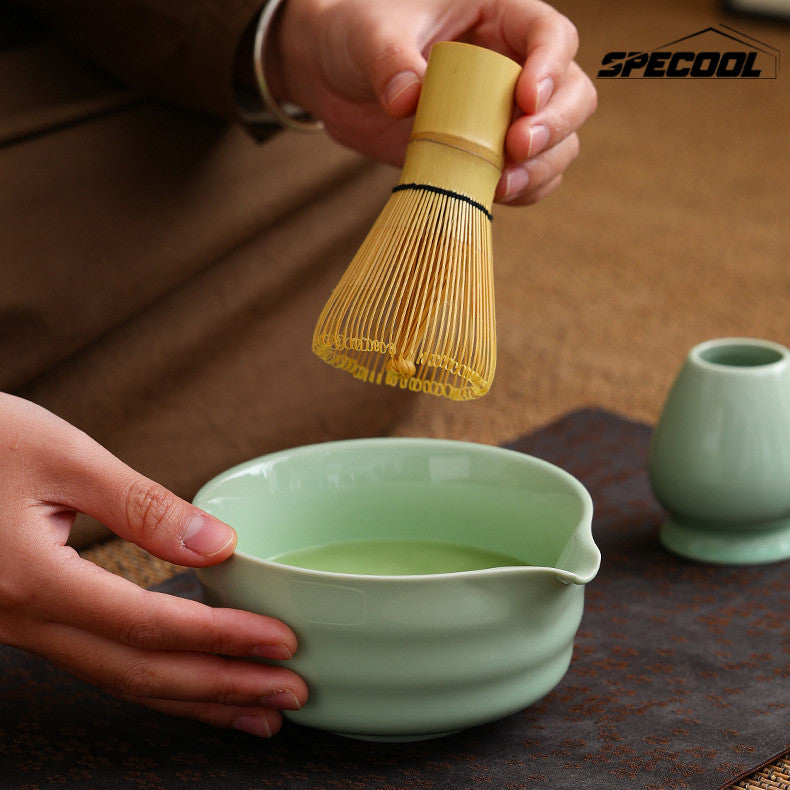 Specool® 7Pcs/Set Matcha Tea Kit Matcha Whisk Tea Bowl Set Tools Tea Ceremony Gift Set for Friends