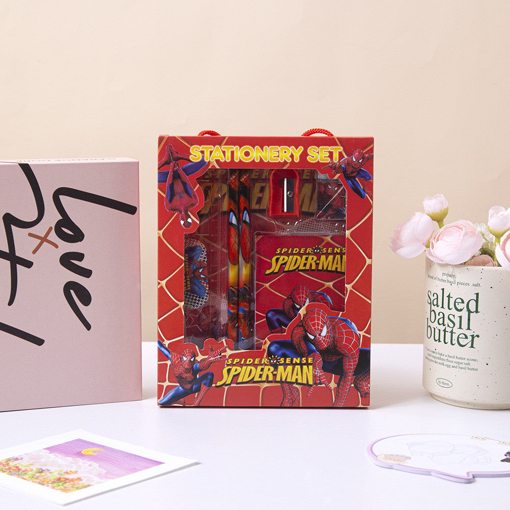 6Pcs/Set Stationery Gift Box Elementary School Student Gifts Kids Reward Gifts Set