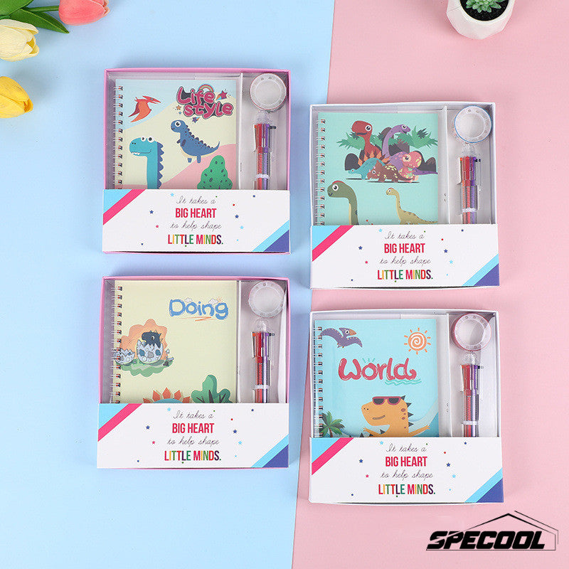 Kids Notebook Gift Set Children Gift Cartoon Color Notepad Diary Elementary School Student Prize Set