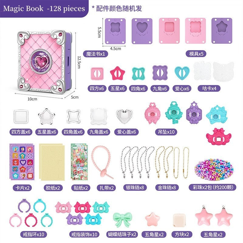 SG Kids DIY Jewelry Making Kit Handmade Ring Bracelet Pendant Crafts Toy For Girl's Birthday Christmas Gifts
