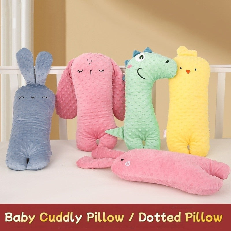 Baby Sleeping Pillow Baby Soothing Pillow Newborn Sleeping Pillow Anti Roll Cushion Dotted Pillow儿童安抚豆豆枕