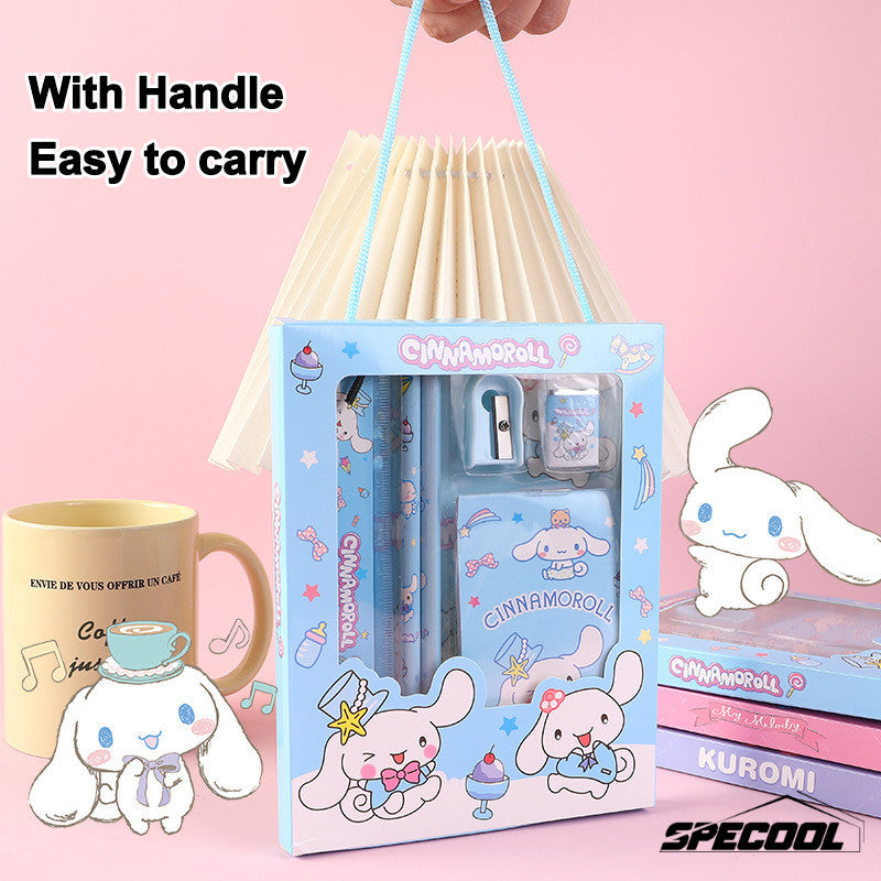 6Pcs/Set Stationery Gift Box Elementary School Student Gifts Kids Reward Gifts Set