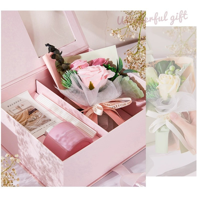 Luxury Valentine's Day Gift Eternity Flower Sets Scented Candle Fragrance oil Scented oil Aromatherapy Home Decorative