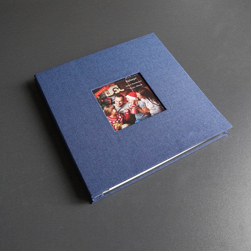 Linen DIY Self Adhesive Photo Album Photo Book Scrapbook Wedding/Baby Album 3R/4R/5R Birthday Gift Anniversary