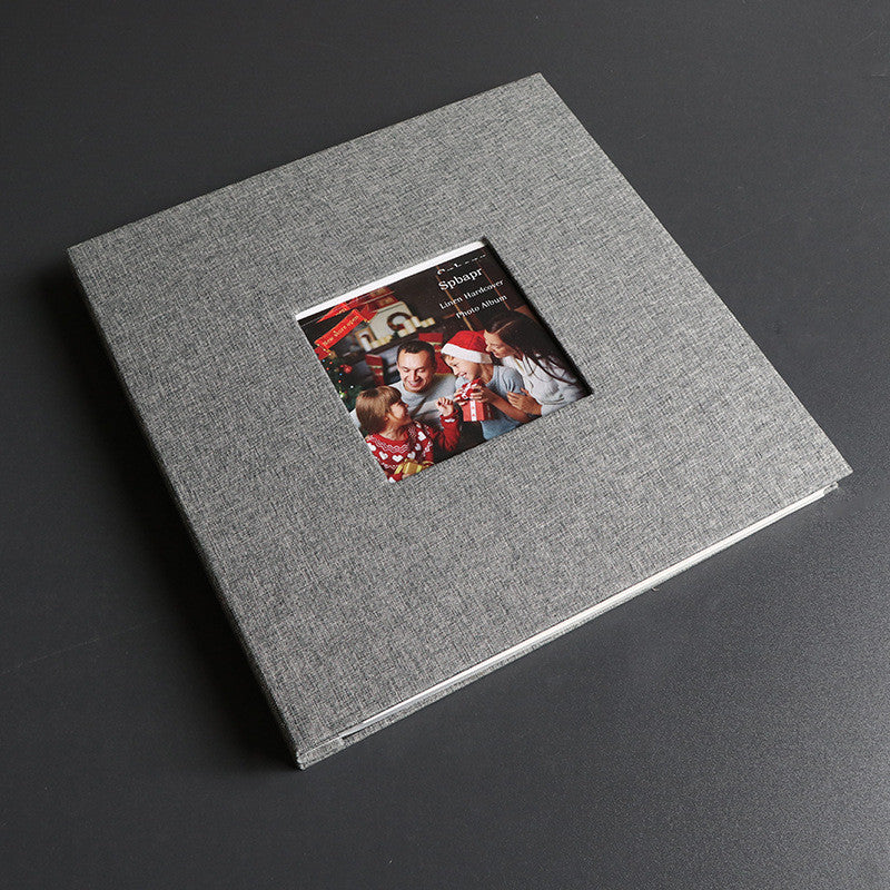 Linen DIY Self Adhesive Photo Album Photo Book Scrapbook Wedding/Baby Album 3R/4R/5R Birthday Gift Anniversary