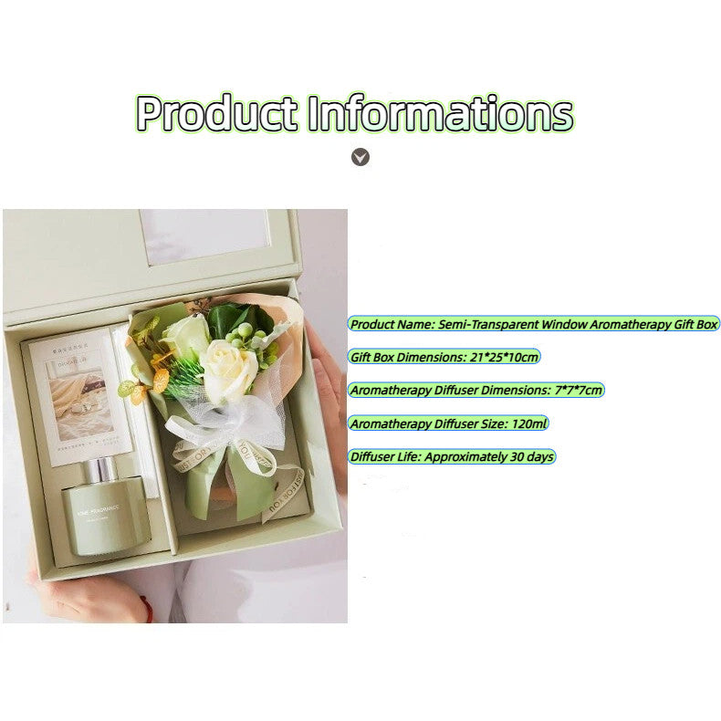 Luxury Valentine's Day Gift Eternity Flower Sets Scented Candle Fragrance oil Scented oil Aromatherapy Home Decorative