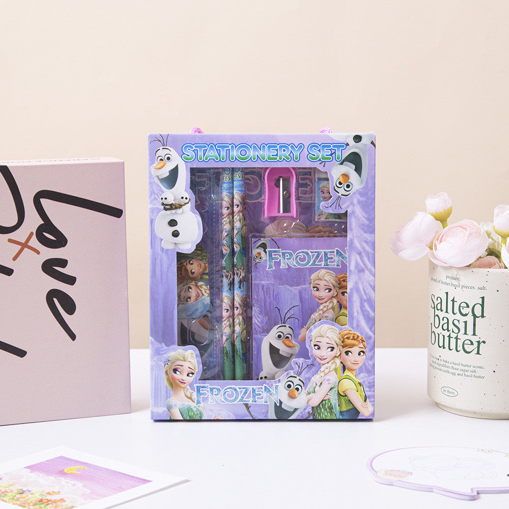 6Pcs/Set Stationery Gift Box Elementary School Student Gifts Kids Reward Gifts Set