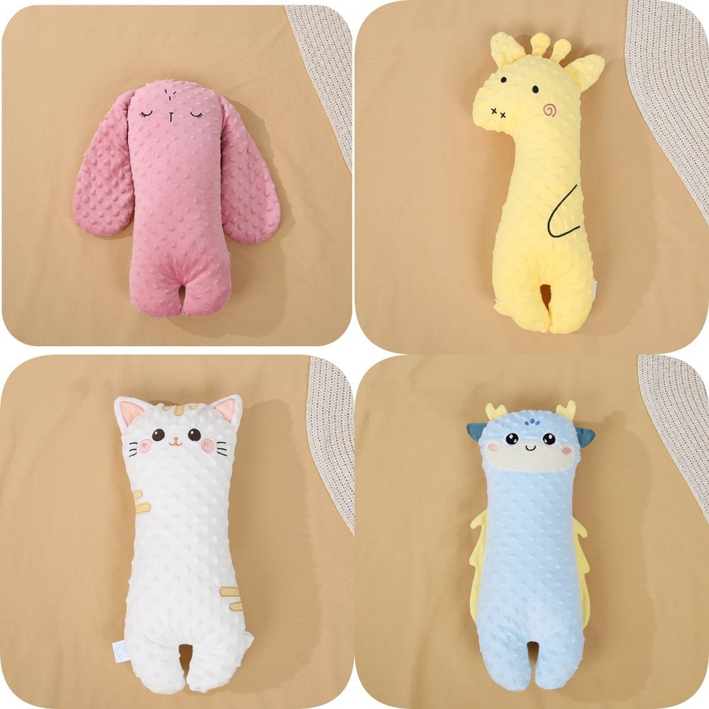 Baby Sleeping Pillow Baby Soothing Pillow Newborn Sleeping Pillow Anti Roll Cushion Dotted Pillow儿童安抚豆豆枕