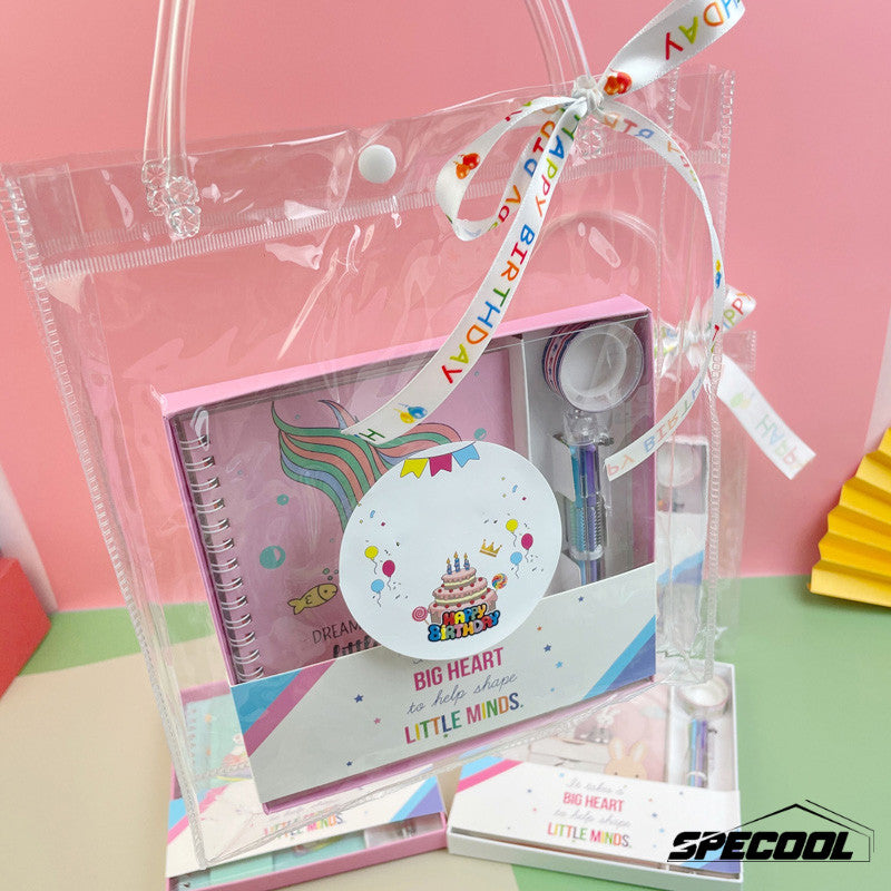 Kids Notebook Gift Set Children Gift Cartoon Color Notepad Diary Elementary School Student Prize Set