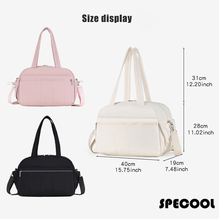 Specool® Puffy Travel Bag Lightweight Puffer Duffel Luggage Bag Luxurious Sport Fitness Bag Large capacity Crossbody Bag