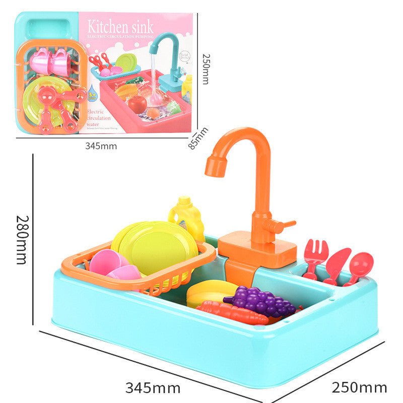 Toddler Kitchen Sink Wash Basin Play Set Toys Children Play House Toys Kids Educational Toys