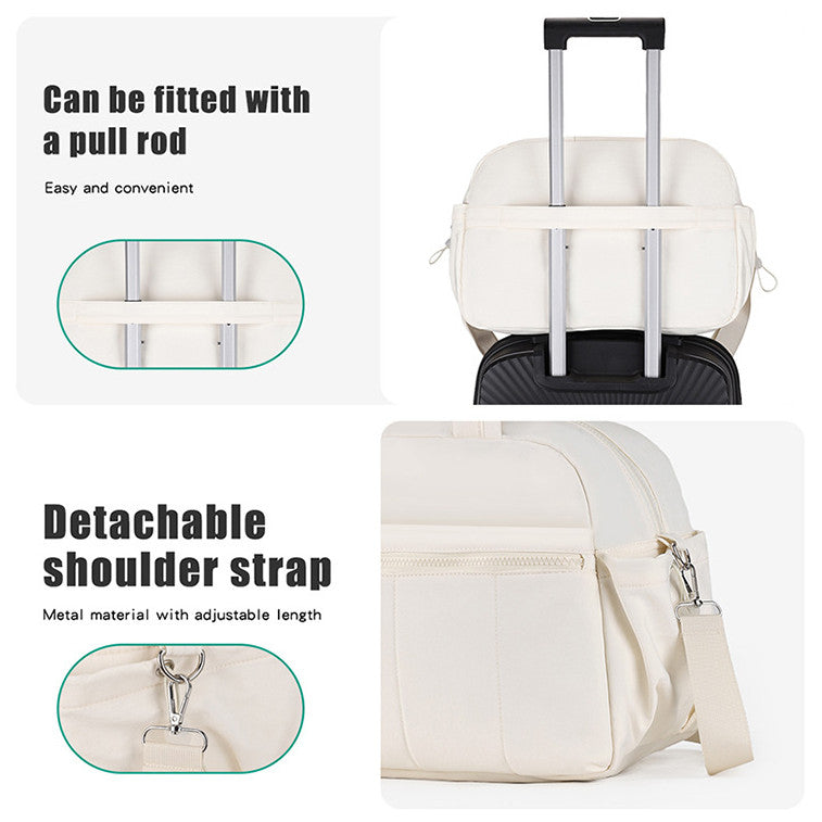 Specool® Puffy Travel Bag Lightweight Puffer Duffel Luggage Bag Luxurious Sport Fitness Bag Large capacity Crossbody Bag