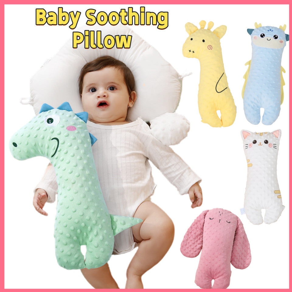 Baby Sleeping Pillow Baby Soothing Pillow Newborn Sleeping Pillow Anti Roll Cushion Dotted Pillow儿童安抚豆豆枕