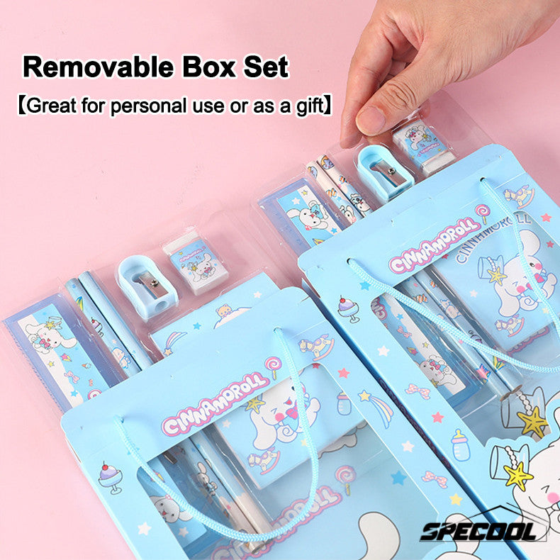 6Pcs/Set Stationery Gift Box Elementary School Student Gifts Kids Reward Gifts Set
