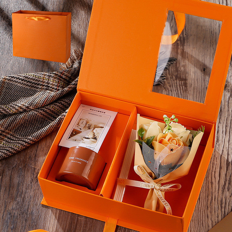 Luxury Valentine's Day Gift Eternity Flower Sets Scented Candle Fragrance oil Scented oil Aromatherapy Home Decorative