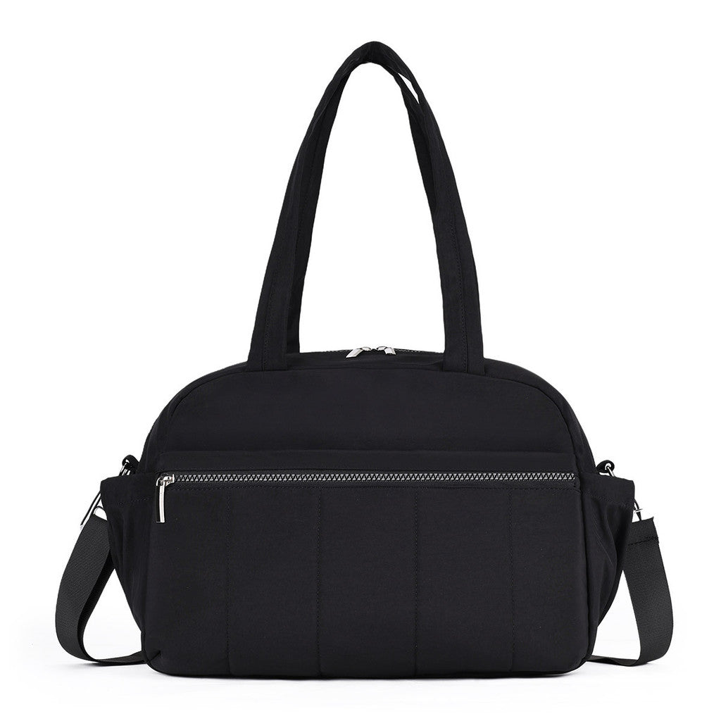 Specool® Puffy Travel Bag Lightweight Puffer Duffel Luggage Bag Luxurious Sport Fitness Bag Large capacity Crossbody Bag