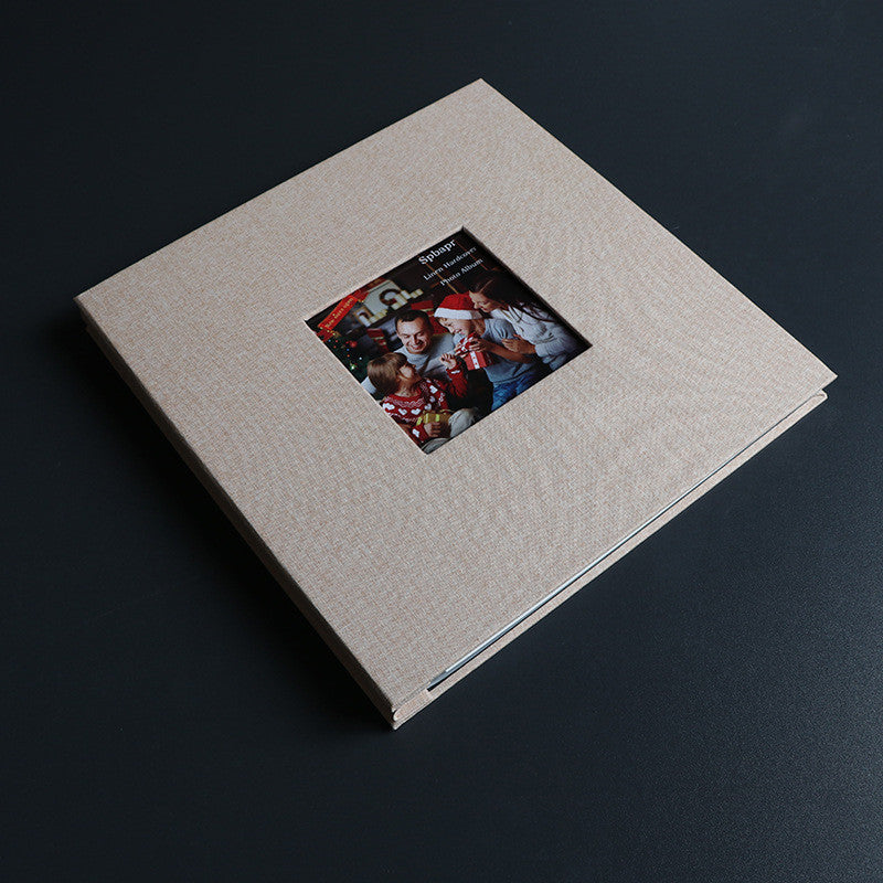 Linen DIY Self Adhesive Photo Album Photo Book Scrapbook Wedding/Baby Album 3R/4R/5R Birthday Gift Anniversary