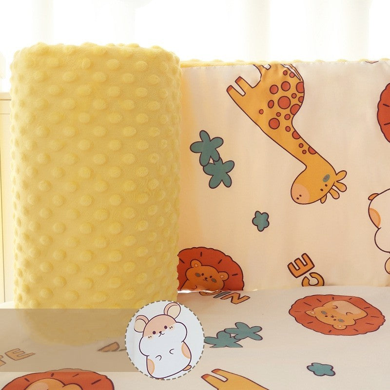 SG STOCK 40cm Height Baby Plush Bumper Crib Around Cushion Bedding Crib Cot Cushion Safety Protector For Toddler