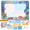 Magic water canvas set, repeated graffiti canvas, children's painting oversized clear water painting blanket
