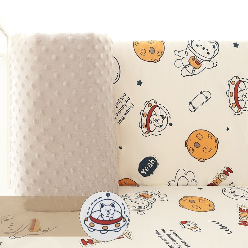 SG STOCK 40cm Height Baby Plush Bumper Crib Around Cushion Bedding Crib Cot Cushion Safety Protector For Toddler