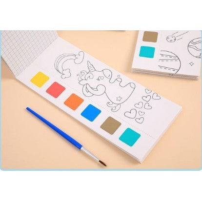 Water-Activated Paint Book for Kids | Early Education Coloring Book | Creative DIY Watercolor Doodle Pad