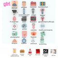 【SG stock】anakkidsg--(24-pc Set) Baby Zhua Zhou One Year Old Lunar Birthday First Grab Items Gift Set Traditions