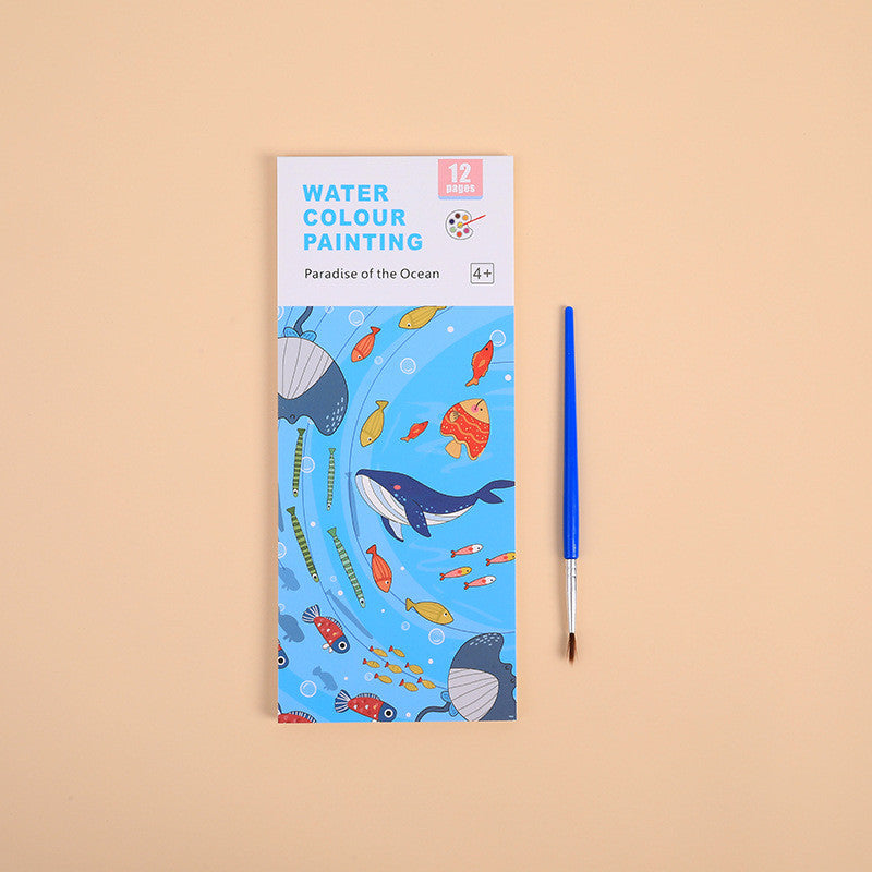 Water-Activated Paint Book for Kids | Early Education Coloring Book | Creative DIY Watercolor Doodle Pad