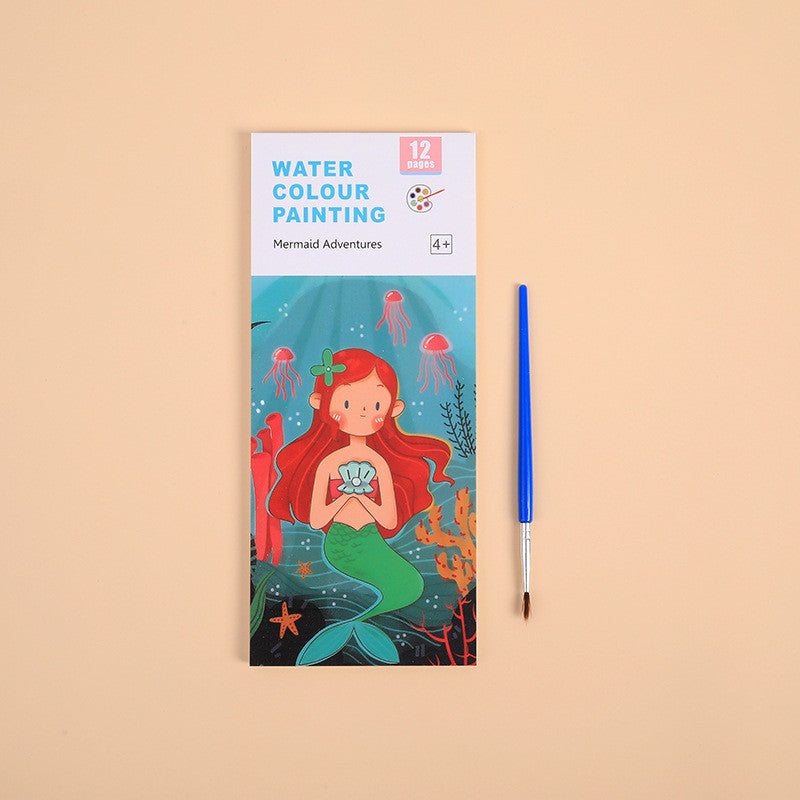 Water-Activated Paint Book for Kids | Early Education Coloring Book | Creative DIY Watercolor Doodle Pad